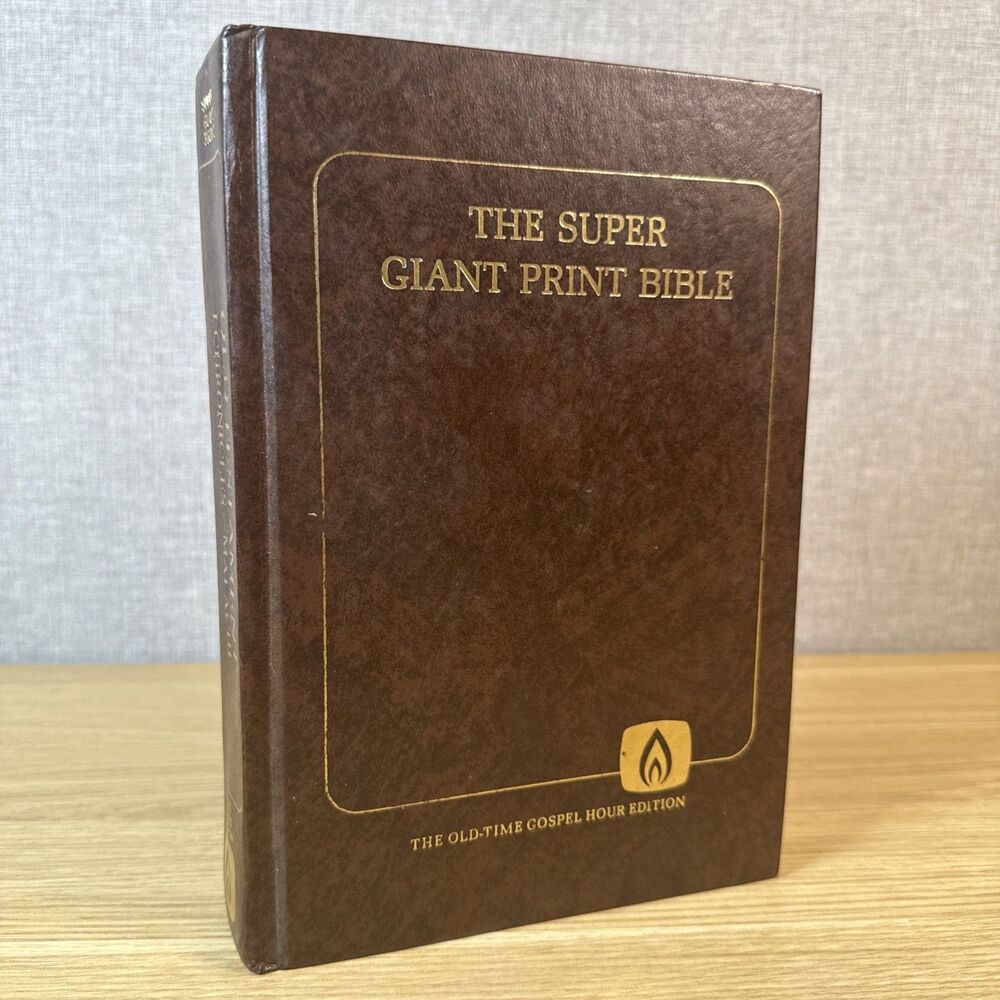 Super Giant Print Bible HARDCOVER 1983 Old Testament I Chronicles - Malachi KJV